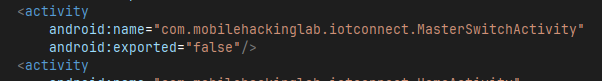 AndroidManifest.xml — app components part 1