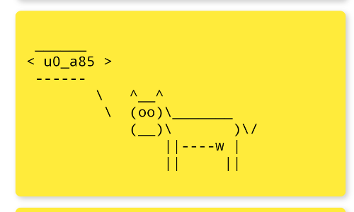 Postboard RCE — cached message displaying whoami result