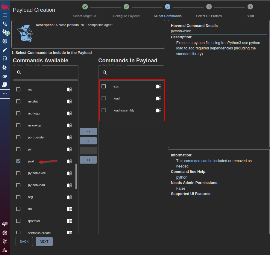 Creating the payload - step 2