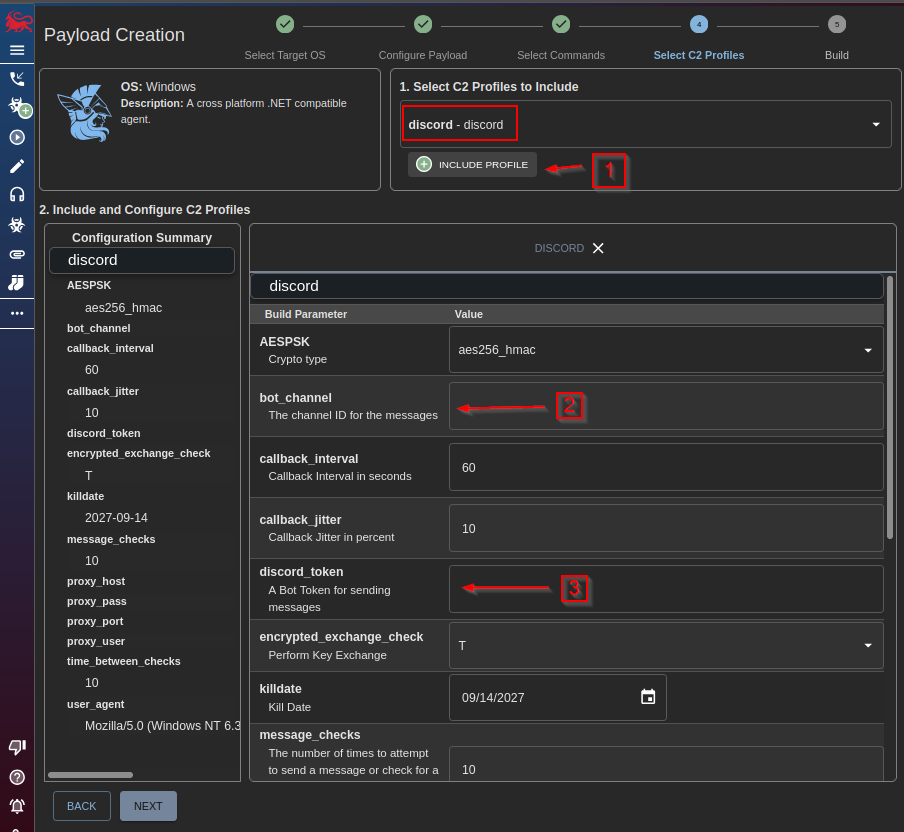Creating the payload - step 3