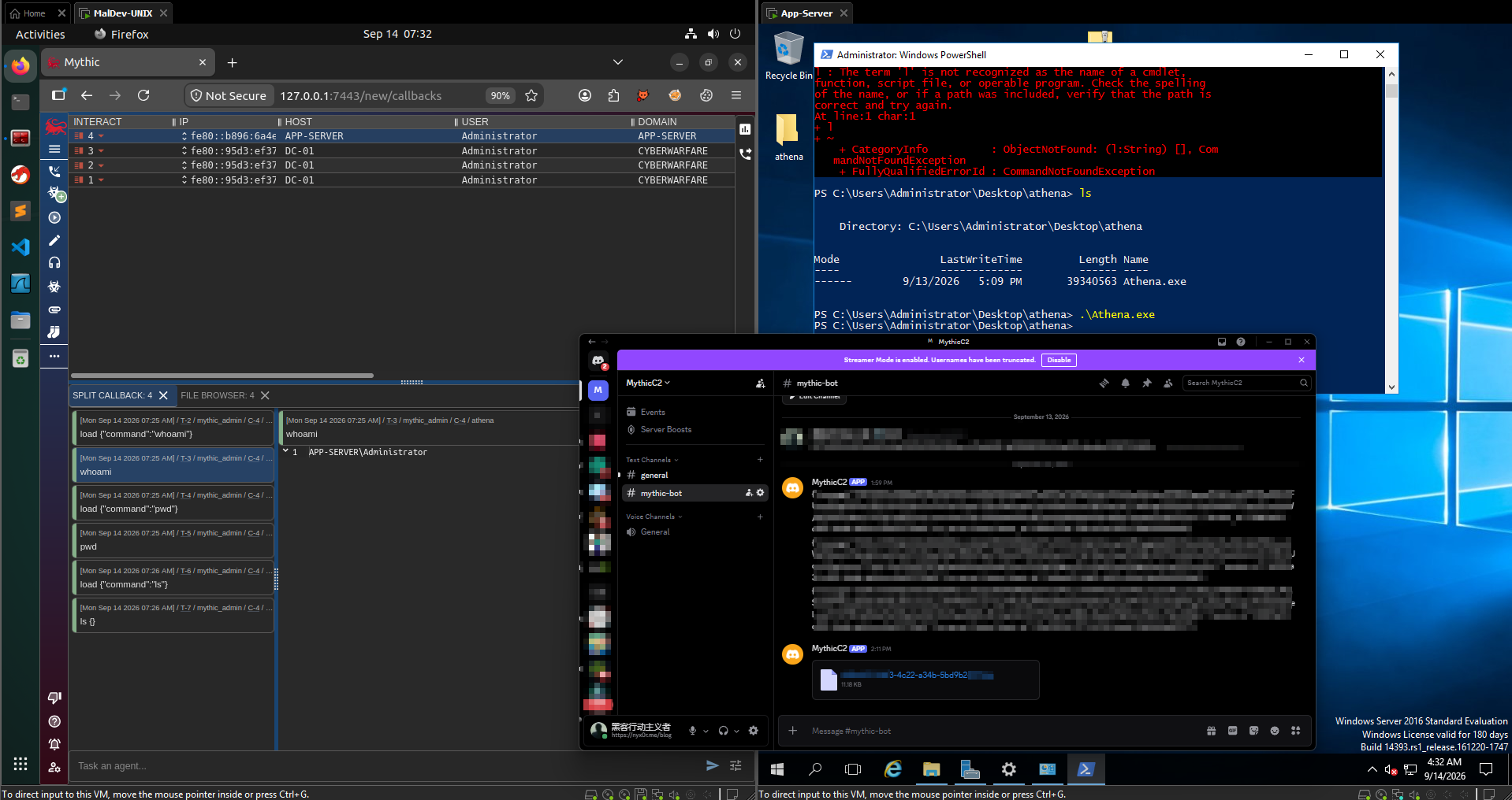 Controlling the session in Mythic